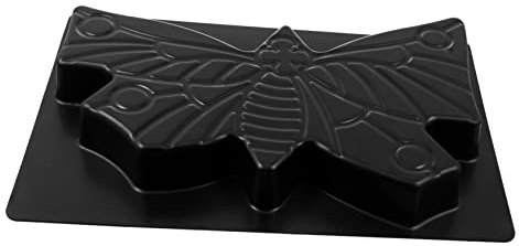 YARNOW Stampo a Farfalla Decorazione in Pietra Del Prato Di Argilla Per Pavimentazione a Gradino Per Calcestruzzo Riutilizzabili Falso a Gradini Plastica Black