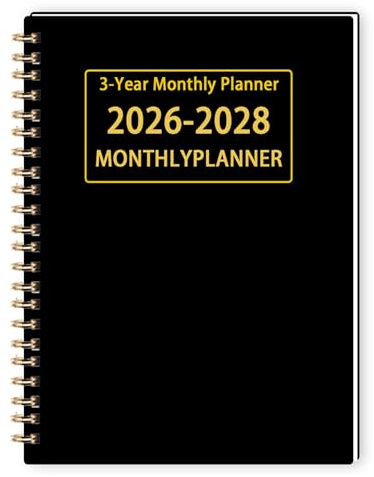 2026-2028 Monthly Planner - 3 Year Monthly Calendar/Planner 2026-2028, 8-5/8 x 11-3/8, 36 Month Calendar Planner, Planners with Twin-Wire Binding, Lined Notes Pages