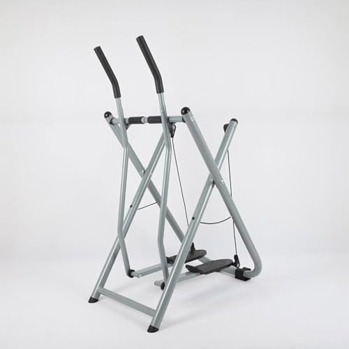 Vikbar luftpromenad träningscykel – elliptisk crosstrainer, kompakt konditionsmaskin för hemmagym och kontor träning för hela kroppen