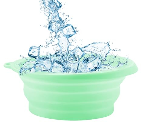 Face Ice Bath Bowl - Silicone Ice Face Bowl | Bathroom Accessories - 10.24 X 9.06 X 3.94 In, Silicone, Small Reusable Cold Water Basin, Portable, Perfect For Home Use, Camping, And Travel Cold Bath