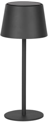 BOLD Umbo Solar bordslampa – solcellsdriven bordslampa för utomhusbruk och trädgården (dimbar med touch, USB och solcell, 3000 K varmvitt, IP44, antracit) - matt antracit