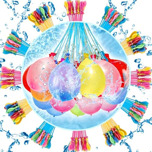 333 PCS Water Balloons for Kids Easy Fill, Rapid-Filling Self-Sealing Water Bombs Summer Fun Water Toys for Outdoor Garden Pool Parties Water Bomb Fight
