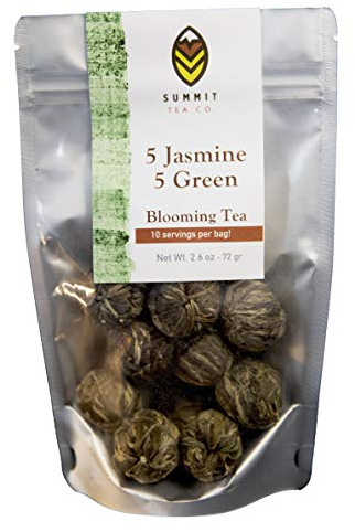 10 Blooming Flower Tea - 5 Jasmine and 5 Green