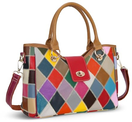 HESHE Damen 2b4 Ledergeldbörse, Colorful-2b4008