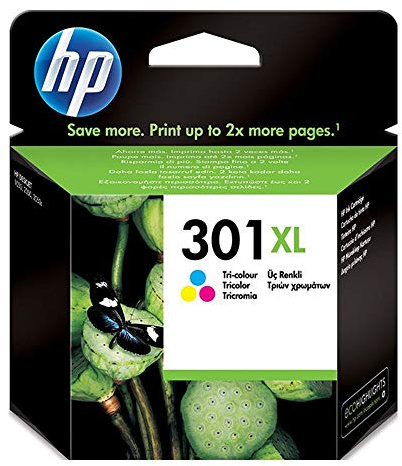 HP 301XL, C/M/Y Pages: 330, High Capacity, CH564EE#301