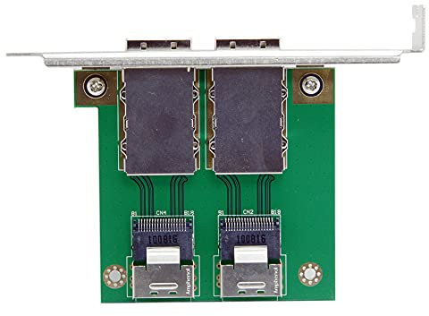 xiwai Dual-Ports Mini SAS SFF-8088 auf SAS 36Pin SFF-8087 PCBA Buchse Adapter mit PCI-Halterung