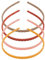 4 Pièces plastique Bandeaux, Mode serre-têtes Bandeaux Cheveux Headband, Couleur Cheveux Hoop Antidérapants pour Fille et Femme,Orange + Jaune + Rose + Kaki