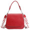 OBC Damen Tasche Shopper Hobo Bag Schultertasche Cross Over Body Bag Umhängetasche Beuteltasche Handtasche Henkeltasche Leder Optik Leder Optik Rot