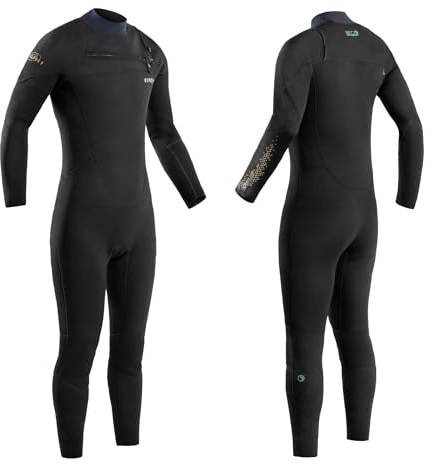 Osprey Unisex 3mm Eco Friendly Wetsuit, Adult Full-Length Neoprene Surf Wetsuit for Men and Women, Multiple Sizes, Black MT