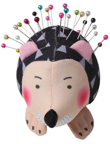Generico Puntaspilli A Forma di Animale - Simpatico Puntaspilli A Forma di Riccio | Puntaspilli Lavabile A Forma di Riccio, Portaspilli, Portaspilli Patchwork per Tenere Perno da Cucito Needlecraft