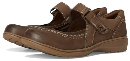 Clarks Collection Women's Carleigh Madi Mary Jane Flat, Mushroom Nubuck, 5 M US