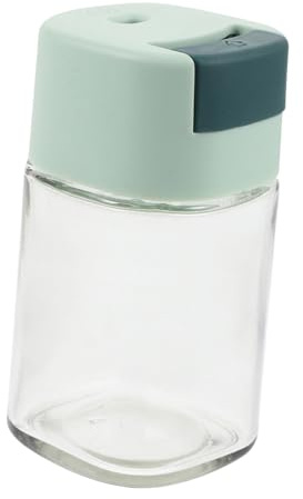 GALPADA Transparent Glass Fish Food Feeder Bottle for Aquarium Precise Rationing Feeding with Moisture Design Manual Tank Feeding Container for Dry Fish Food Storage