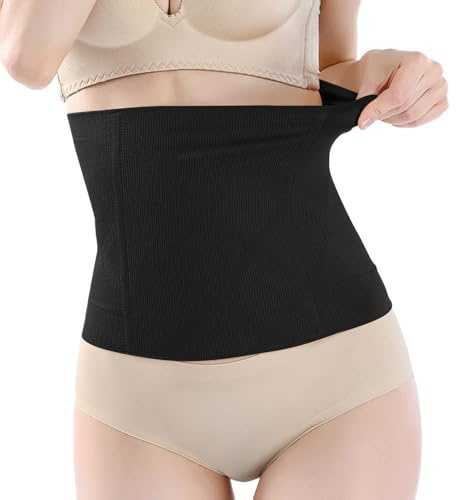 Midjetränare, Postpartum Mage Wrap Sömlös Mageplattande Andningsbar Gördel Midjetränare Kvinnors Body Shaper Bantning Shapewear