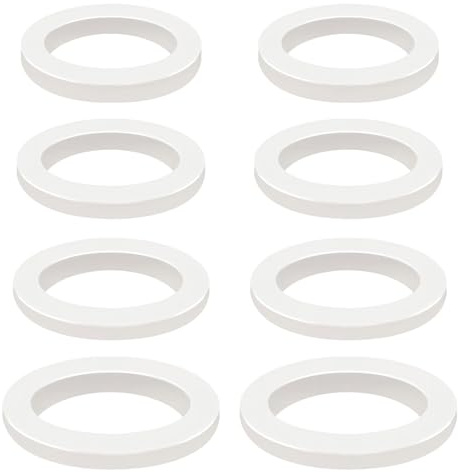 Qrity 8 Piezas 4 Tamaño Silicona Junta Plana, Junta de Manguera, Arandelas de Sellado O Ring para Grifos de Agua, Mangueras, Divisores, Válvulas