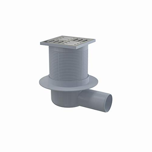 Bodenablauf 105x50 Waagerecht Edelstahl extra flach Duschablauf Badeablauf