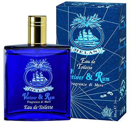 Helan, Vetiver & Rum, Insegens Herrparfym, Färsk och Citruderad Eau de Toilette, med Elfenbenscitron, Apelsinblommor och Bärnstensaromer, 100 ml
