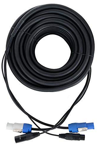 Pronomic Stage PPD-20 Cable Híbrido Powerplug/DMX 20m - ideal para cableado de efectos de luz y iluminación de escenario