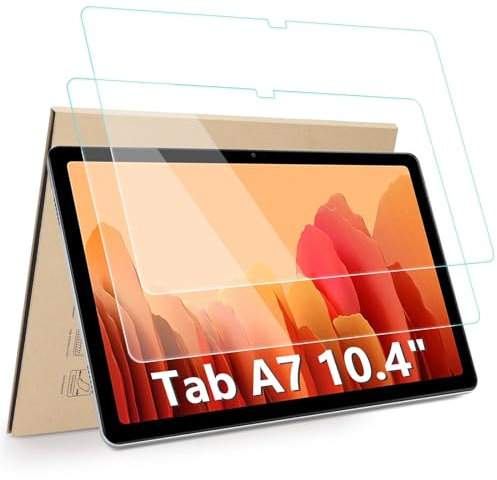 Hianjoo 2 Piezas Pantalla Protector Compatible con Samsung Galaxy Tab A7 10.4 2022 / 2020 , Premium Cristal Tablet Salvapantallas Vidrio Templado para SM-T500 / T505 / T509, 9H Dureza, Alta Claridad