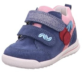 Superfit Avrile Mini Scarpe Primi Passi da Bambina, Blu Rosa 8000, 20 EU Schmal