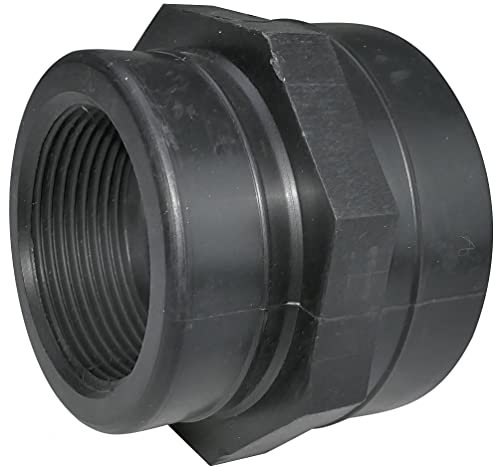 AERZETIX - C52021 - Riduzione/raccordo per avvitare femmina/femmina - filettatura 1 1/2''x2'' - nipplo ridotto filetto interno - PN 6 bar - in plastica