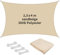 TTL Garden 2,5x4m Sonnensegel Rechteck Sand-beige - Premium Polyester 300D 160g/m² 93% Abschattung - reißfest & robust Sonnenschutz & Wetterschutz für Garten, Balkon & Terrasse, mit 4X Schnur 1,5m