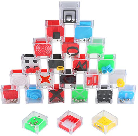 Magicat Set de 24 Mini Juegos Rompecabezas Premium - Juegos de Habilidad e ingenio para Regalos de cumpleaños niños Colegio, calendarios de adviento, Bodas - Diferentes Niveles y dificultades