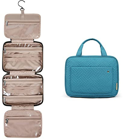 BAGSMART Trousse de Toilette de Voyage à Suspendre, Grande Trousse de Maquillage Voyage Accessoires pour Hommes et Femmes, Multifonction Imperméable Sac Cosmétique Organisateur