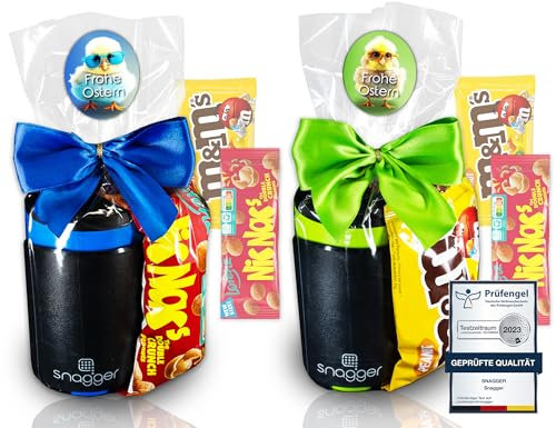 snagger DOPPELPACK (Geschenk-Set) - Der Snackspender/saubere Hände beim snacken/geeignet für Erdnüsse, NicNacs, UVM/Gamer Geschenk, Geschenke für Männer Frauen / (Geschenk-Deal Ostern)