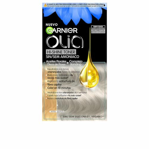 Garnier Colorazione Semipermanente Olia Hi-Shine Toner Biondo Cenere n. 9.1 Senza ammoniaca 3 Pezzi