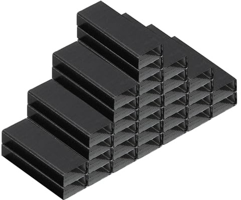 PATIKIL Häftklammer för häftklamrar, 2 st mini häftklamrar #10 längd 3/16 tum för kontorsmaterial, svart