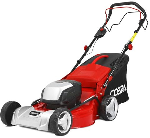 Cobra MX460S40V 46cm (18in) 40v Cordless Lawnmower Self-Propelled, 3in1 Collect, Mulch, Side-Discharge supplied with 40v 5Ah Battery and Charger
