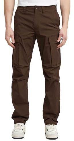 8719965012981 Men's Core Regular Cargo Pants, Brown (Deep Brown D24309-e070-a926), 34 W/32 L