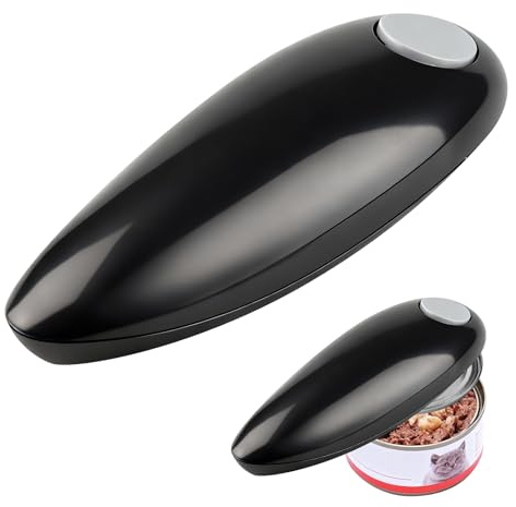 Electric Can Opener,One Touch Button Automatic Switch Button Automatically | Open, no sharp edges any size cans tin opener hand free for cooks & housewives arthritis hands prevent injuries strain