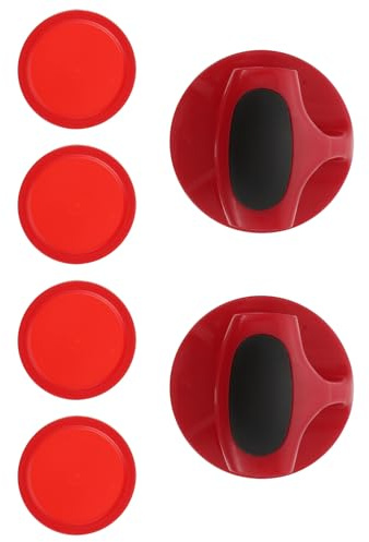 Parliky Set de Palets et Poussoirs de Hockey sur Air Plastique Accessoires de Remplacement pour Tables de Jeux Standard pour Loisirs Famille