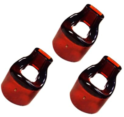 SUPVOX Boquilla de Flauta 3 Piezas de Repuesto de Resina Marrón Duraderas y Resistentes Adecuada para Flautas Diámetro Exterior de 23mm para Principiantes y Profesionales