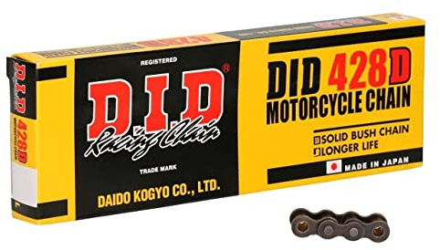 DID Kette 428 D, 142 Glieder (Standard), offen mit Clipschloss