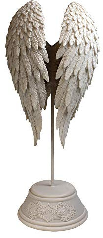 Nemesis Now B0720C4 - Figura de alas de ángel (26 cm), Color Blanco