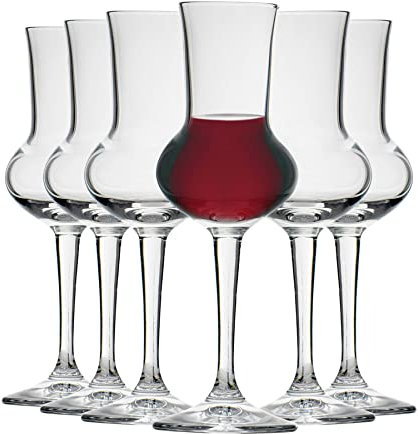 Bormioli Rocco Restaurant Grappa Liqueur Glass with Stem - 80ml - Pack of 6