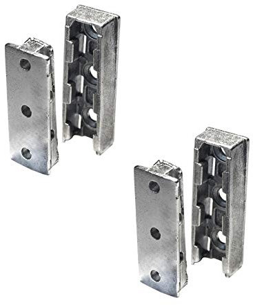 SOTECH Möbelverbinder verdeckt Korpusverbinder SOLID Bettverbinder aus Metall Einhänge-Verbinder Beschlag für Betten, Möbel & Metallbau Tragkraft bis 250 kg 2 Set - Holzverbinder