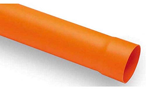 Tubo di scarico in PVC avorio 100x1000mm