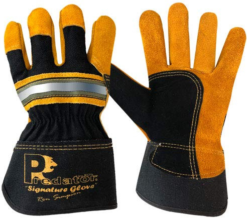 Predator By Ron Original Rigger Leather Work Gloves