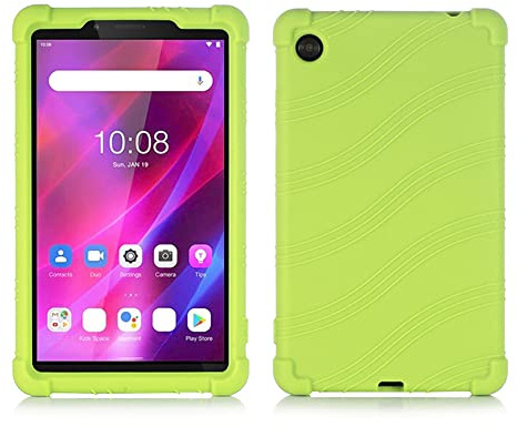 Oneyijun Schutzhülle für Lenovo Tab M7/M7 2nd / M7 3rd Gen 7 Zoll TB-7306 TB-7305F/X/i 2019 2021 Tablet, weiches Silikon, stoßfest, Gummi-Hülle, Grün