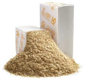 Copeaux de bois absorbants pour animaux box chevaux avicoles rongeurs terrariums secs litière haute qualité en balles de 400 litres (Solesoft)