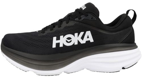 HOKA One One Uomo Scarpe da Corsa, Black White, 41 1/3 EU