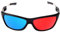 BOFLAX Rojo y Azul/Verde Anaglyph Gafas 3D Simple Para de Película 3D (Actualización adicional)