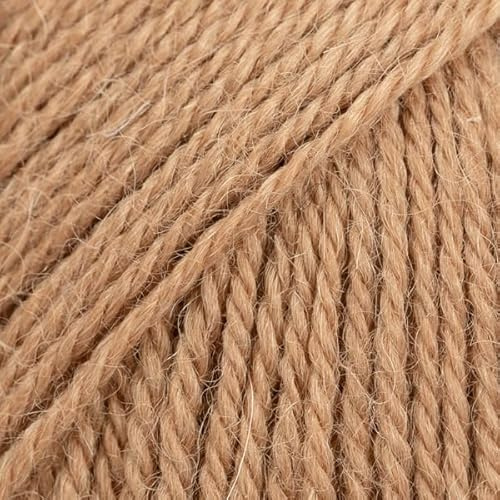 Pure Alpaca Wool Yarn Drops Alpaca, 59 Colors, in 1.8 oz Skeins - 183 Yards per Skein (9031 Almond)