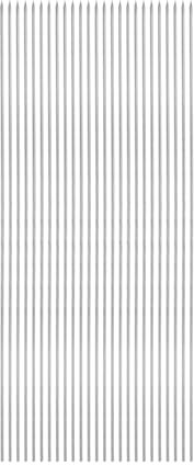 QUARKZMAN 25 piezas de Brochetas de Metal 29cm x 1.9mm Palitos Redondos de Acero Inoxidable Reutilizables para Barbacoa al Aire Libre Parrilla para Asar Carne Camarones Frutas Verduras