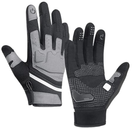 Aurgiarme Komfortable Motorradhandschuhe, Vollfinger-Touchscreen-Handschuhe, taktische Fahrradhandschuhe, Geschenk für Damen und Herren