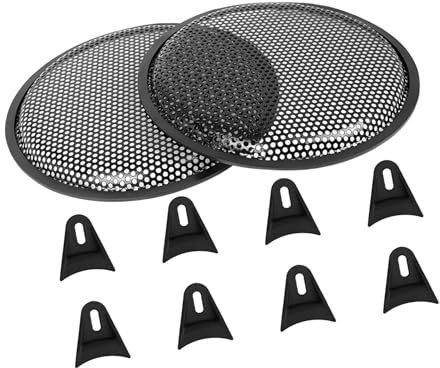 A ABSOPRO 10 Inch Vehicle Car Speaker Subwoofer Waffle Grill Cover Guard 2pcs Item Replacement