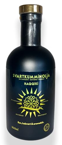 HAQQIKI Svartkumminolja - 200ml - 100% ofiltrerad och oraffinerad